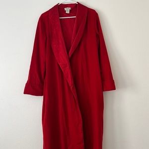 Neiman Marcus Cashmere Silk Robe Size Medium- Beautiful red